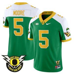 Dante Moore Stitched Green Vapor White Jersey For Mens Youths Select